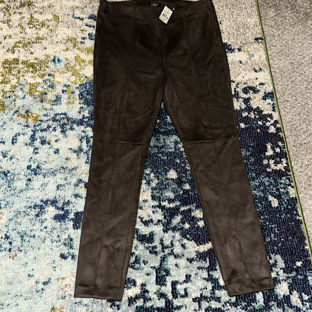 Ann Taylor Sueded Brown 10P Pants